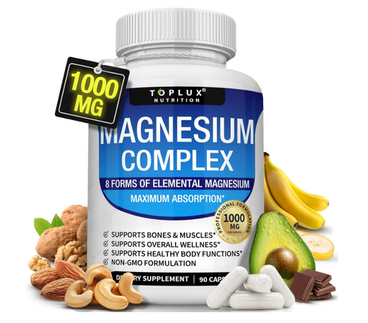 Magnesium Complex 8 formas de magnesio elemental, 90 capsulas